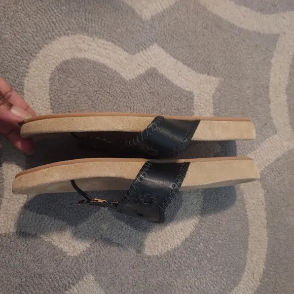 Jack Rogers Leather Women's White Sandals Sz-9.5