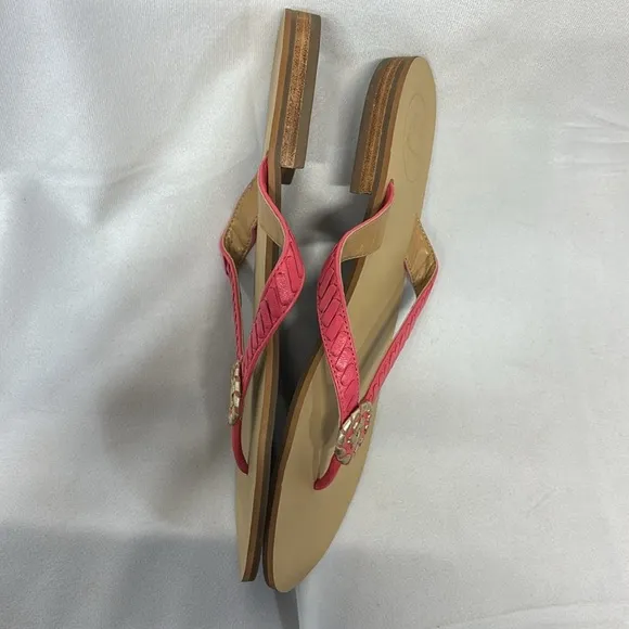 Jack Rogers Sandals Ali Braided Leather Dress Thongs shoes size 11 new