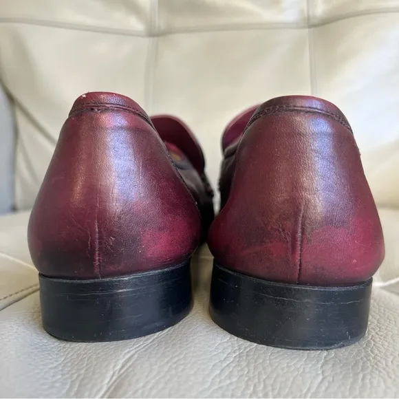 Jarman Leather Classic Penny Loafers Men’s Sz 10.5 D Burgundy Comfortable Shoes