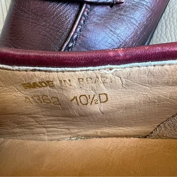 Jarman Leather Classic Penny Loafers Men’s Sz 10.5 D Burgundy Comfortable Shoes