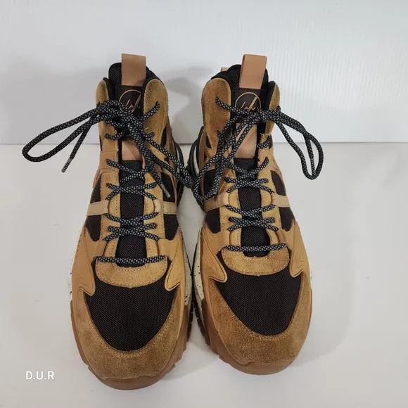 JAVI Jiggy Boots Men's Size 13 Tan Brown Suede Lace Up Casual Sneakers