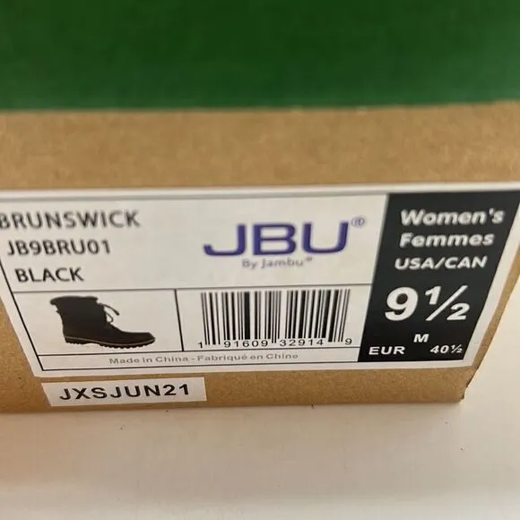 JBU Brunswick Black Winter Boots size 9.5 M