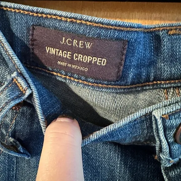 J.Crew vintage cropped jean, size 32, NWT