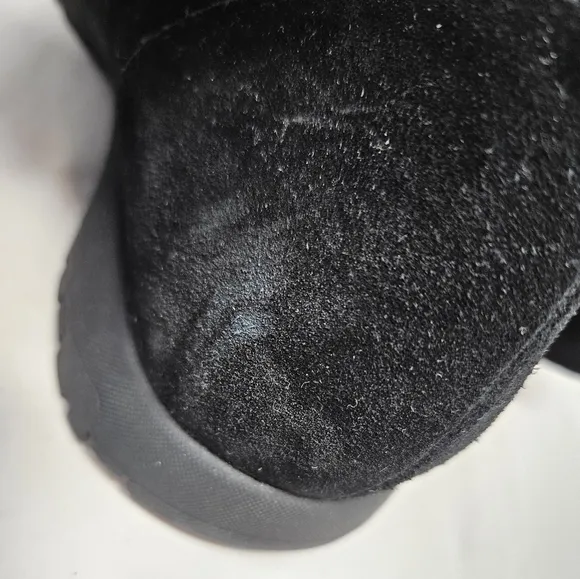 Jeffrey Campbell Endurance Mid Calf Boots Sz 11 Black Suede Winter  Slip Resist
