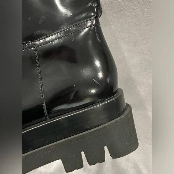 Jeffrey Campbell Friesian Black Patent Leather Riding Boots Women’s Size 8 New