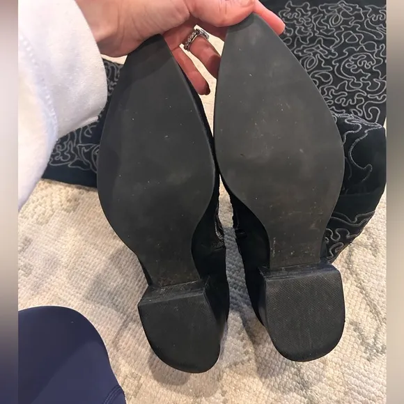 Jeffrey Campbell x Free People embroidered knee high boots