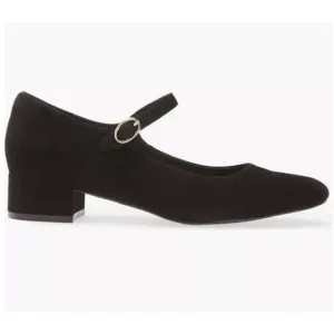 Jeffrey Campbell Suede Top Tier Mary Jane Pump  Heel Shoes Black Size 10 New