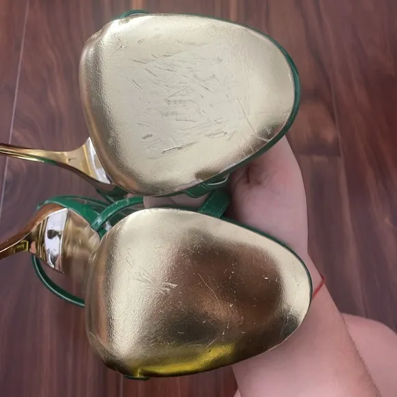 Jessica Green Rich Goddess Sandal Heels size 36