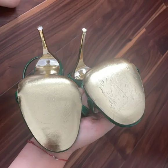 Jessica Green Rich Goddess Sandal Heels size 36