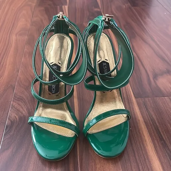 Jessica Green Rich Goddess Sandal Heels size 36