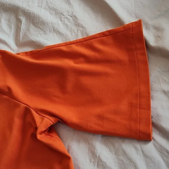 Jessica London Size 22/24 Orange 3/4 Length Sleeve Swing Coat Car Coat NWOT