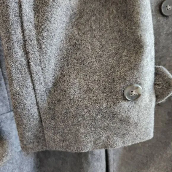 J.Ferrar men's 2XL plus size wool double breasted coat grey high neck vest