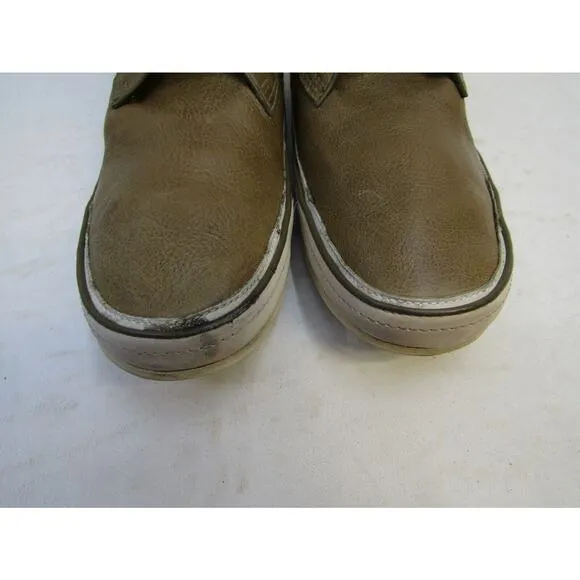 John Varvatos Mens Size 8.5 M Brown Leather Lace Up Casual Dress Shoes