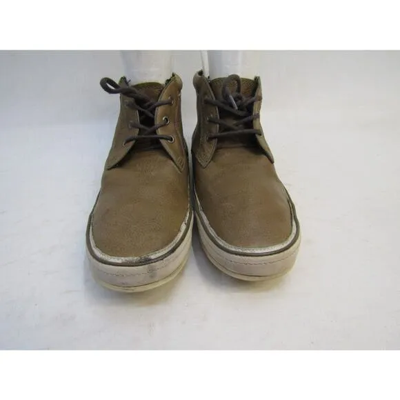John Varvatos Mens Size 8.5 M Brown Leather Lace Up Casual Dress Shoes