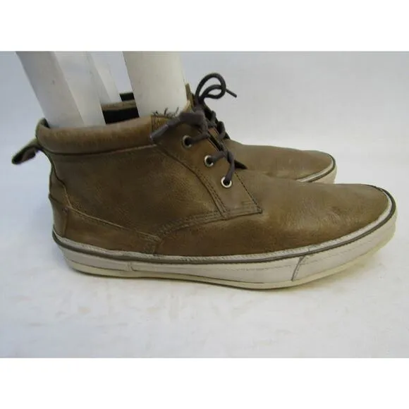 John Varvatos Mens Size 8.5 M Brown Leather Lace Up Casual Dress Shoes
