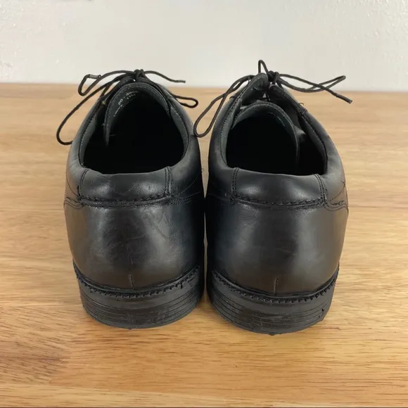 Johnson &amp; Murphy mens leather black dress shoes 11