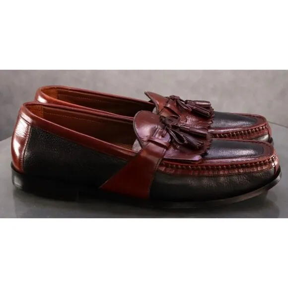Johnston &amp; Murphy $130 Men's Kiltie Tassle Loafers Dress Shoes Size 13 Leather