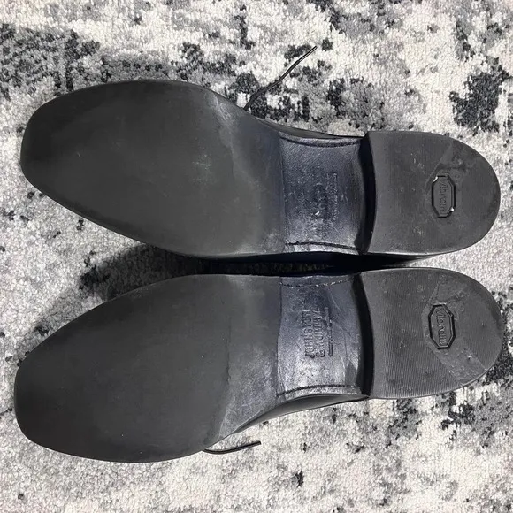 Johnston &amp; Murphy Black‎ Leather Derby Dress Shoes