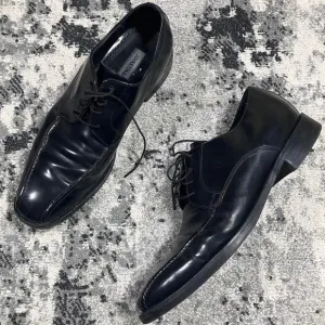 Johnston &amp; Murphy Black‎ Leather Derby Dress Shoes