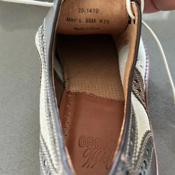 Johnston &amp; Murphy Gray and Brown Oxford Derbys