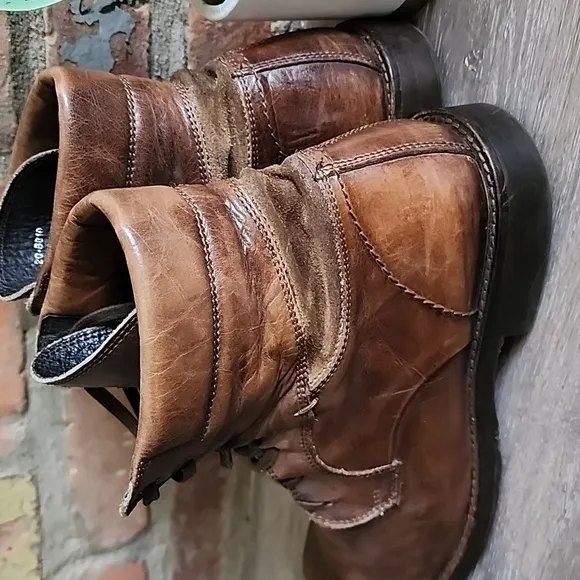 Johnston &amp; Murphy Mens 1850 Brown Leather Boots Made in Italy Mens Sz 10 20-8810