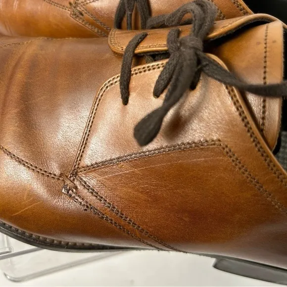 Johnston &amp; Murphy Men’s Brown Brogue Oxford Dress Shoes Sz 11M Business Office