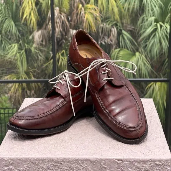 Johnston &amp; Murphy Men’s Brown Red Shoes Sz 9.5W