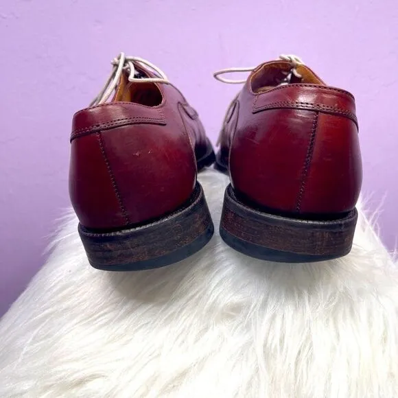 Johnston &amp; Murphy Men’s Brown Red Shoes Sz 9.5W