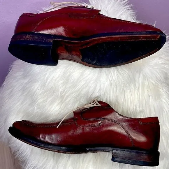 Johnston &amp; Murphy Men’s Brown Red Shoes Sz 9.5W