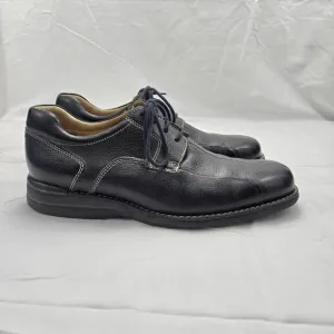 Johnston &amp; Murphy Men's Comfort Schuler Black Bike Toe Derby Shoe Size 9.5M