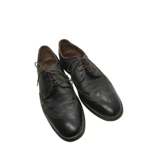 Johnston &amp; Murphy Mens Sz 9.5 Leather Shoes Wingtip Dress Chocolate Brown Office