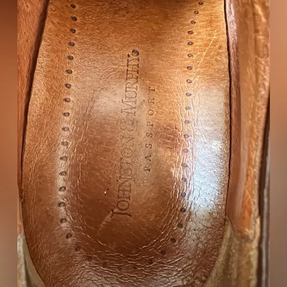 Johnston &amp; Murphy Olive Suede Lace Up Oxford‎ Men's Shoes Size 10.5 M