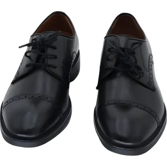 Johnston &amp; Murphy Ronan Cap Toe Men's Dress Shoes Black Size 8 M US