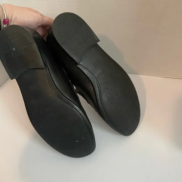 Johnston and Murphy Cresswell Venetian Leather Sheepskin Loafers Size 11