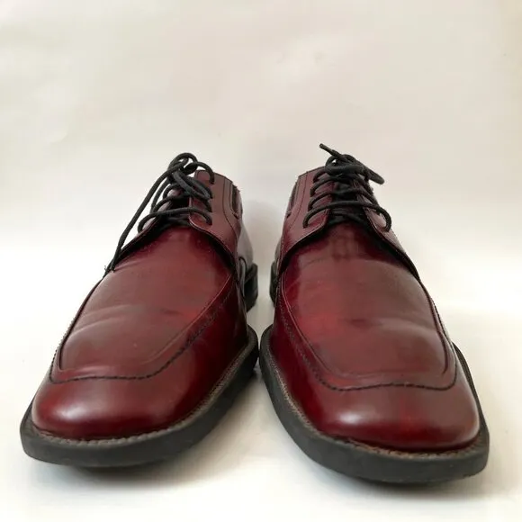 Johnston and Murphy Size 14 Men Burgundy Leather Lace up Dress Shoes 59-10193