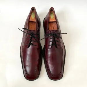 Johnston and Murphy Size 14 Men Burgundy Leather Lace up Dress Shoes 59-10193