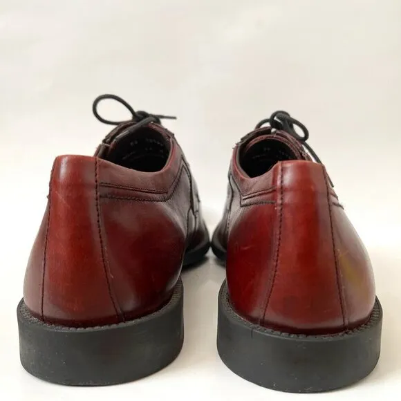 Johnston and Murphy Size 14 Men Burgundy Leather Lace up Dress Shoes 59-10193