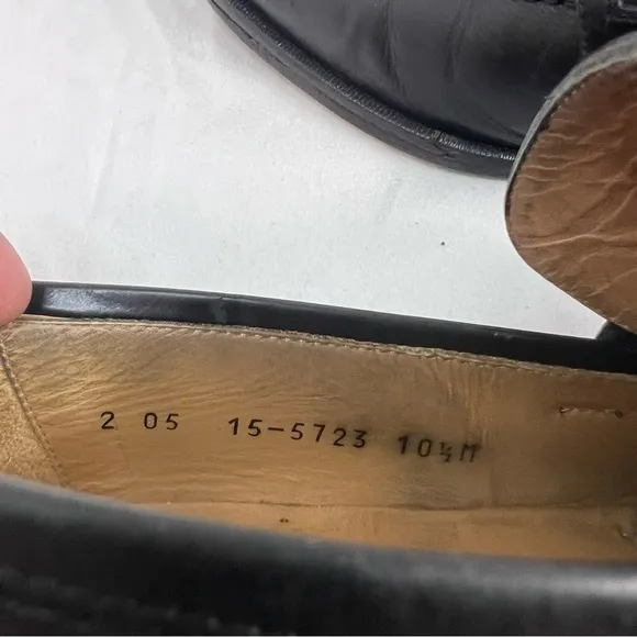 Johnston Murphy Men's Shoes Made in Italy Black Leather Tassel Loafer