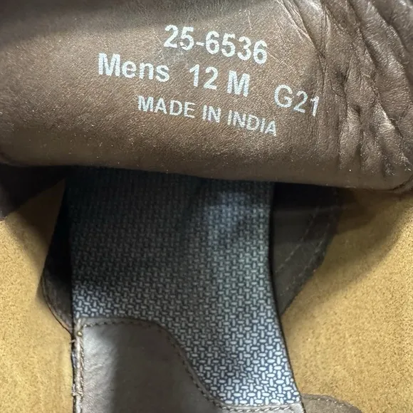 JOHNSTON&amp;MURPHY 256536 MSBT50 Gunner Chukka Men's Shoes 12M Chocolate Leather