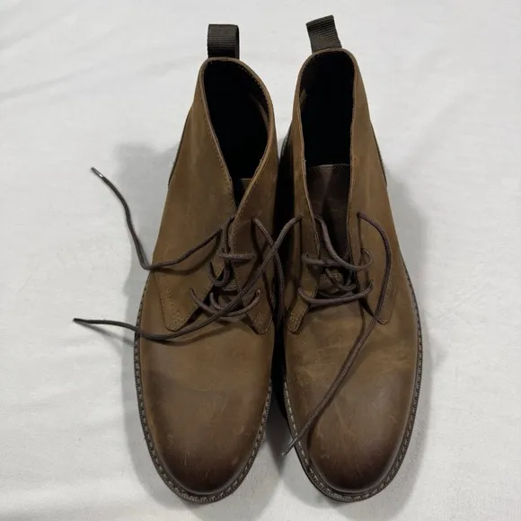 JOHNSTON&amp;MURPHY 256536 MSBT50 Gunner Chukka Men's Shoes 12M Chocolate Leather