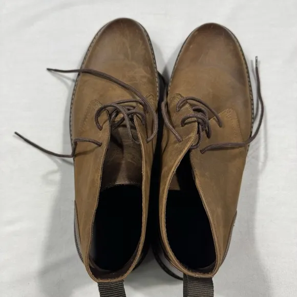 JOHNSTON&amp;MURPHY 256536 MSBT50 Gunner Chukka Men's Shoes 12M Chocolate Leather