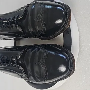 Johnston&amp;Murphy shoes Optima Men 10D Black Wingtip Oxford Dress Shoes      USA