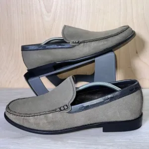 John Varvatos USA Star Slip-on Loafers Brown / Grey Suede 7475 Men's 10M