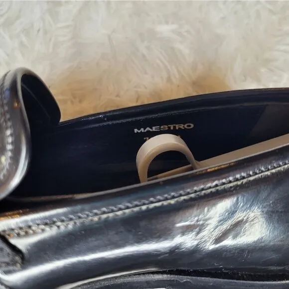 John W Nordstrom Patent Tuxedo Loafers Sz 7.5 Mens