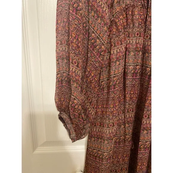 Joie Alquina Midi Silk Dress in Anise Flower NWT XS