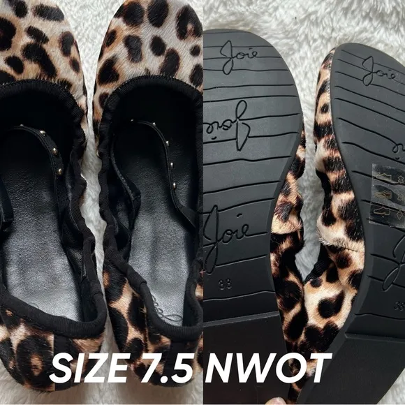 Joie cheetah print trendy ballet flats
