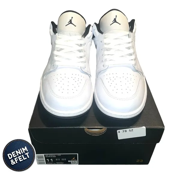 Jordan Air Jordan 1 Low Men's Black and White Sneakers/Shoes | NEW/NIB!!🔥🔥
