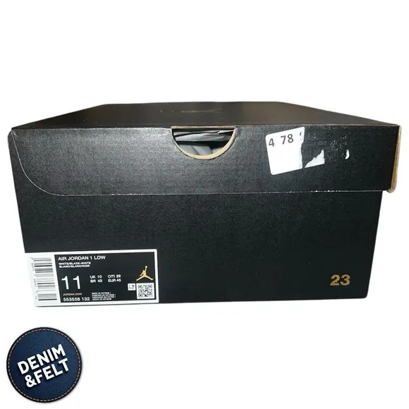 Jordan Air Jordan 1 Low Men's Black and White Sneakers/Shoes | NEW/NIB!!🔥🔥