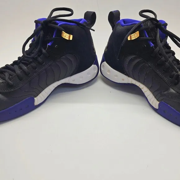 Jordan Jumpman Pro Shoes Boys 7Y Sneakers High Top Black Purple Gold Youth Kids