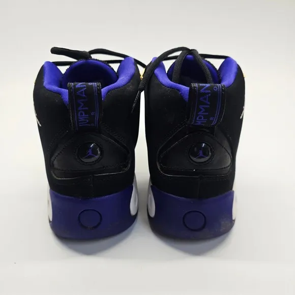 Jordan Jumpman Pro Shoes Boys 7Y Sneakers High Top Black Purple Gold Youth Kids